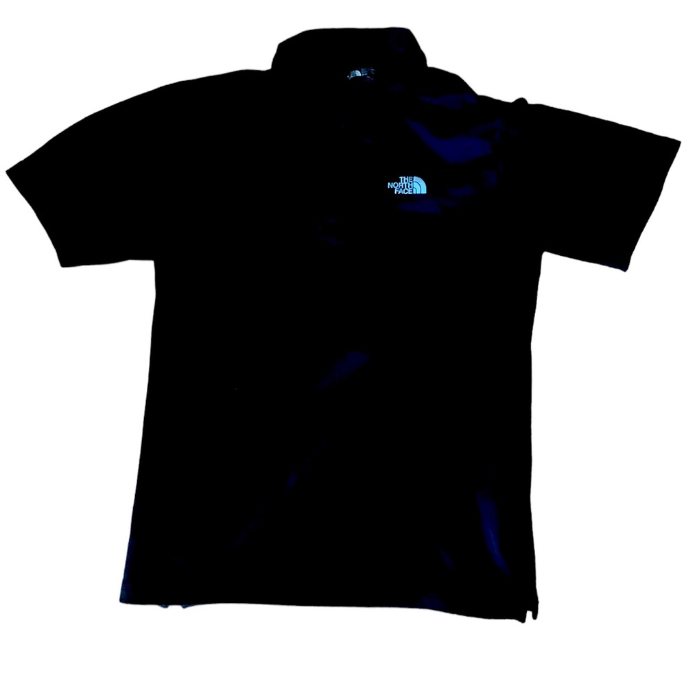 North Face Mens Polo Shirt Medium size Black
